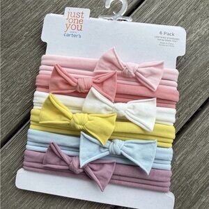 Carter's Colorful Bow Headband Set